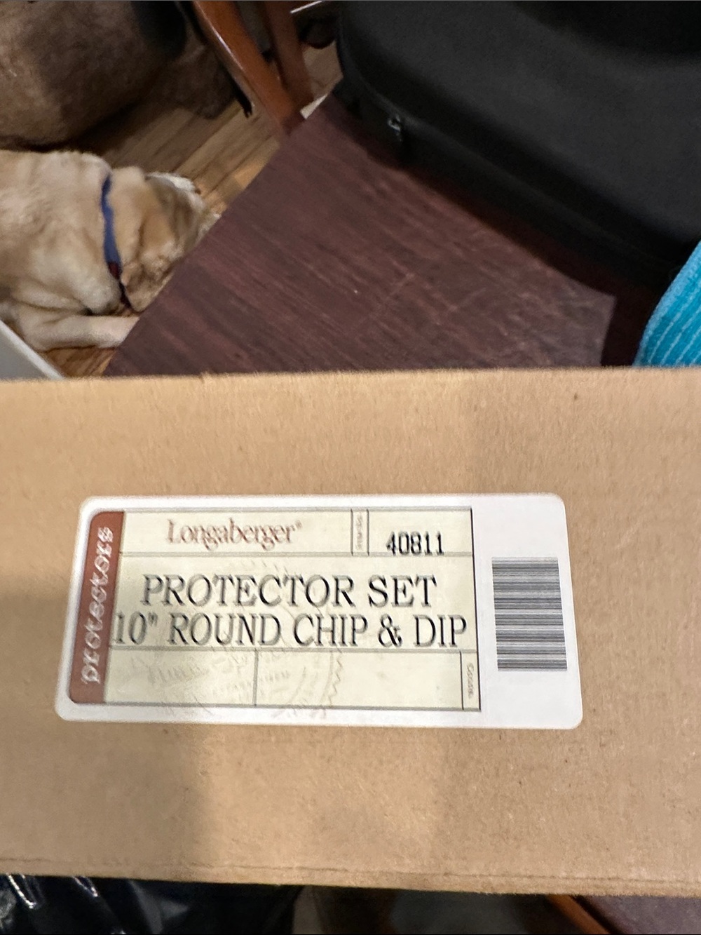 Longaberger Protector Set 10” Round Chip & Dip